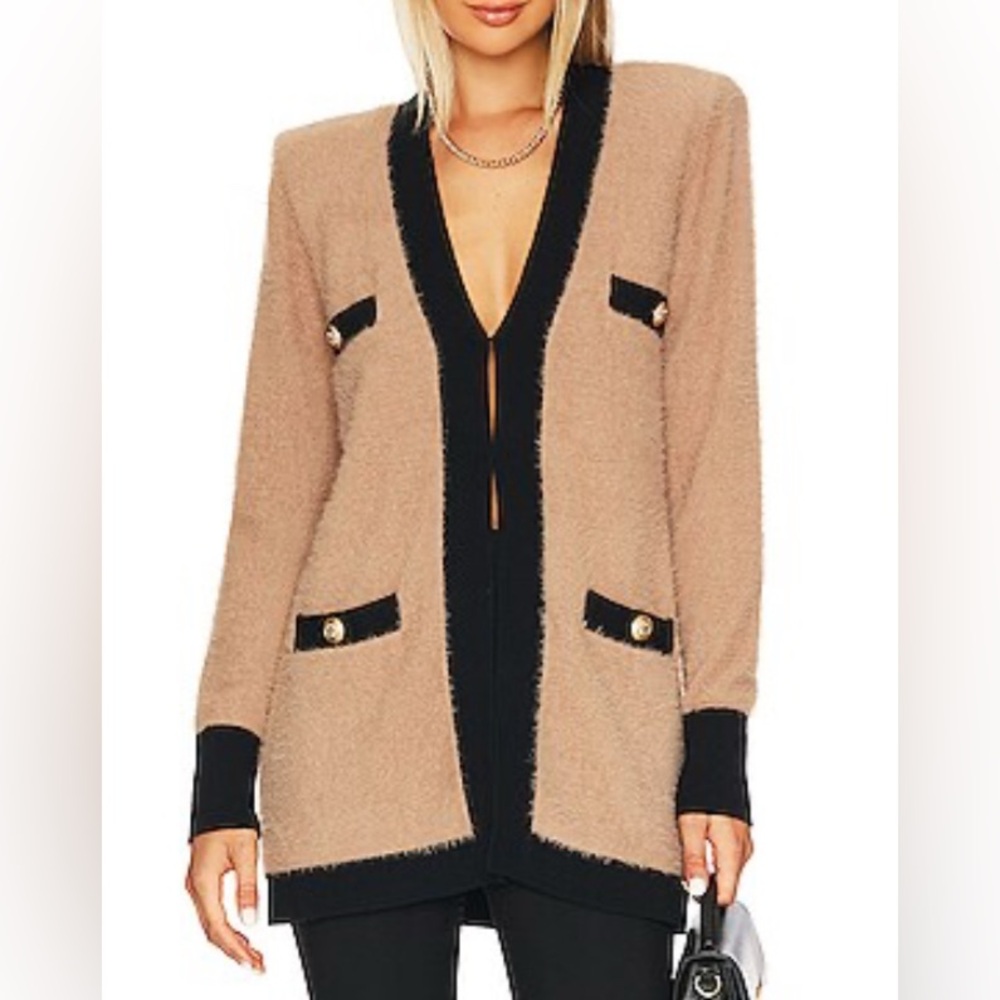 NWT L’Agence Elin Four Pocket Cardigan Size S